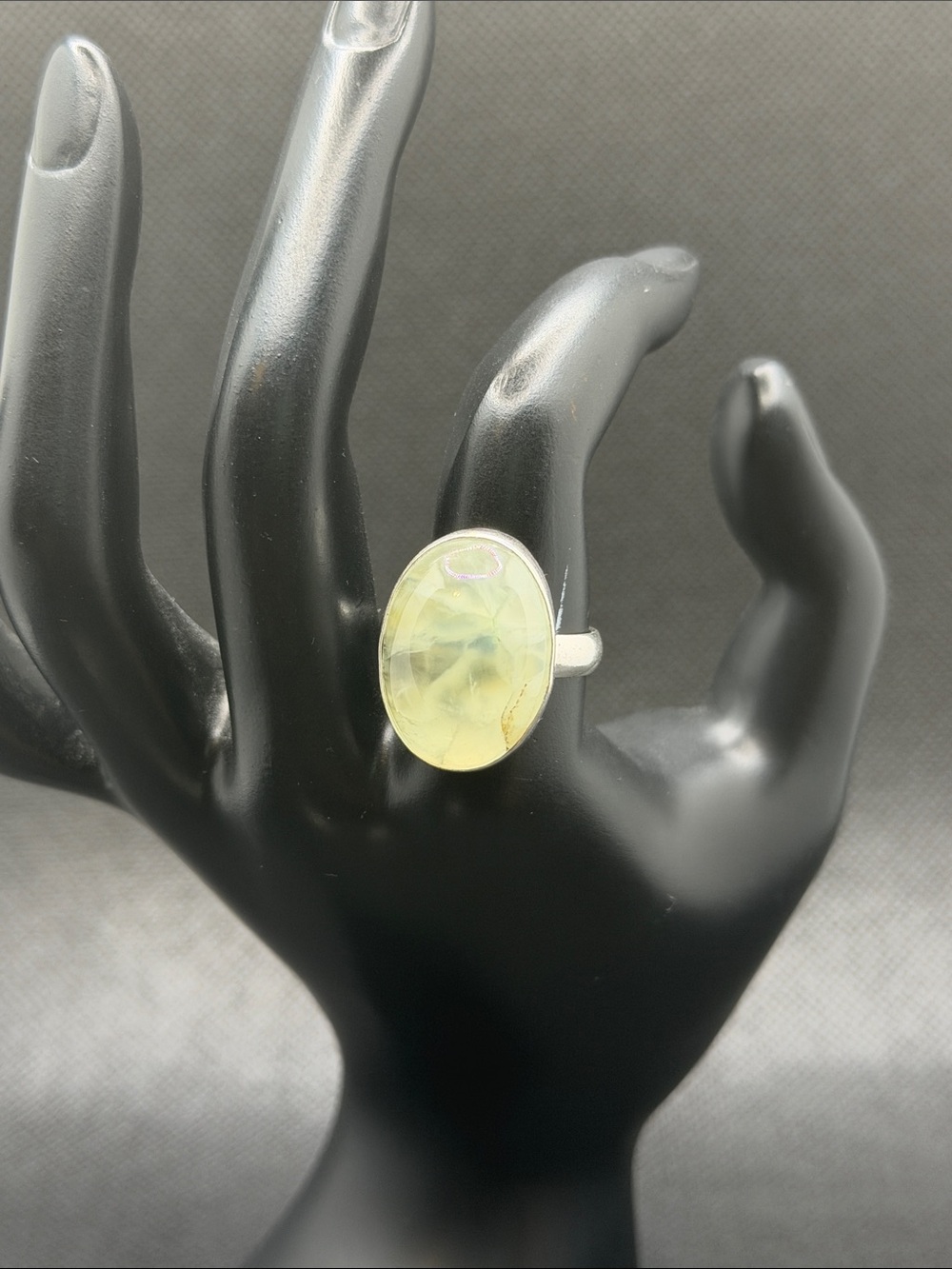 Sterling Silver Prehinite Ring Sz 9